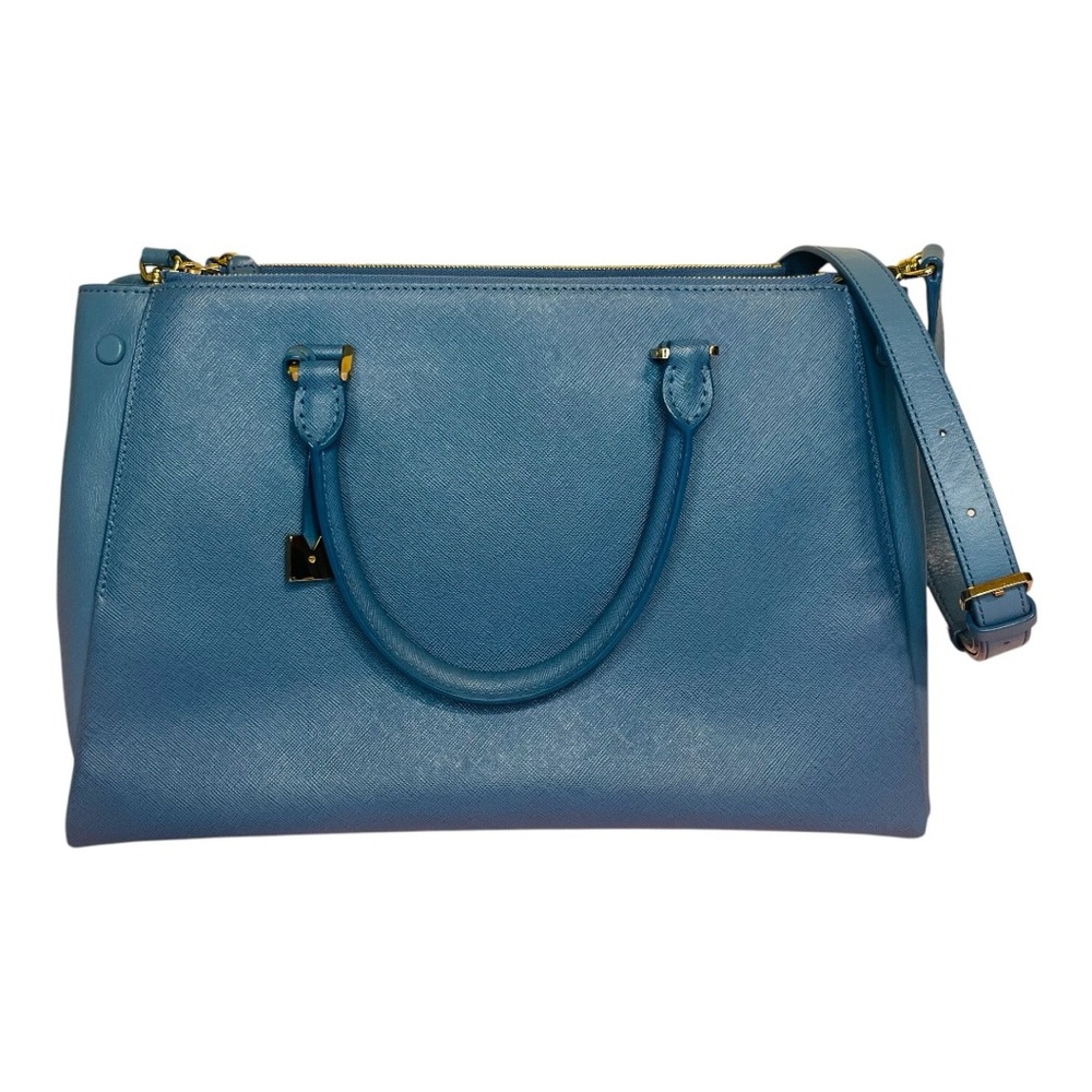 MCM Blue Two Way Crossbody Bag